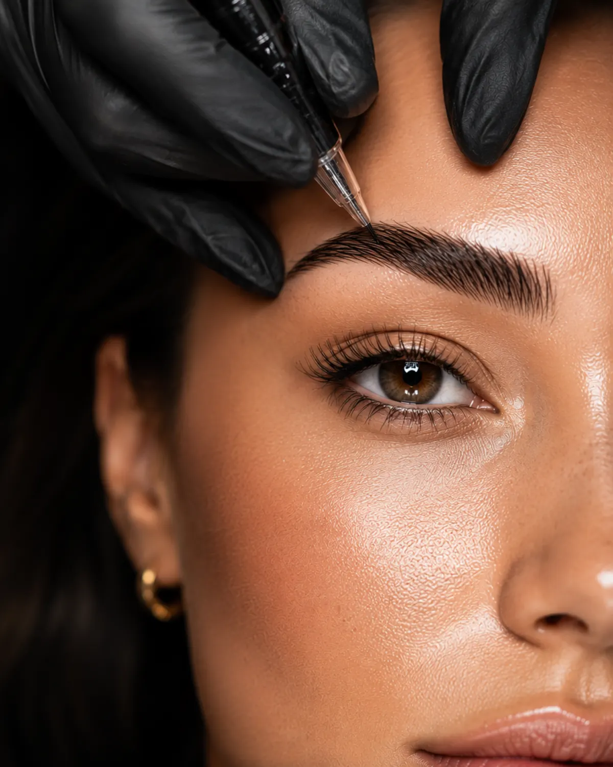 Cosmetic tattoo permanent makeup brows